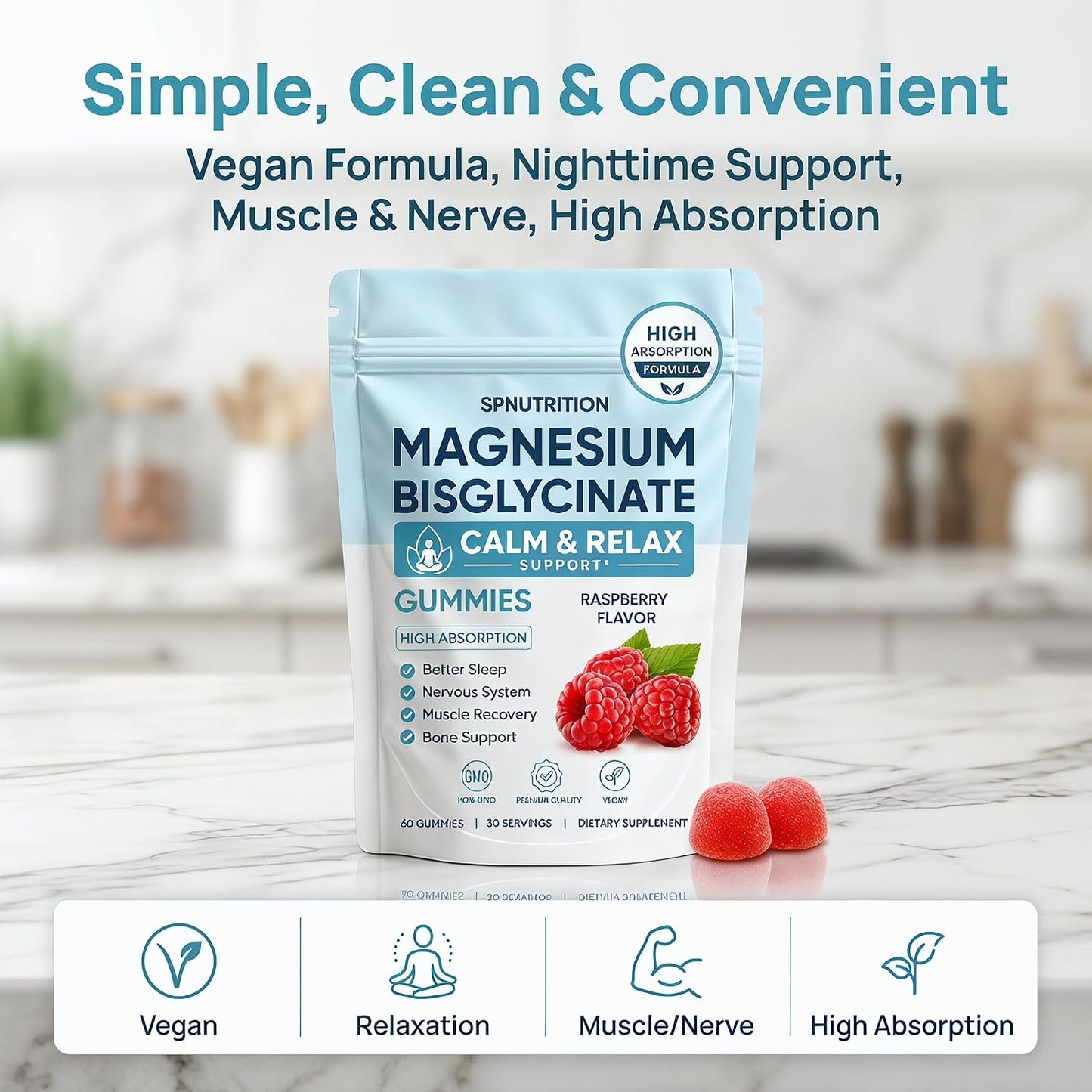 SPNutrition Magnesium Bisglycinate Gummies